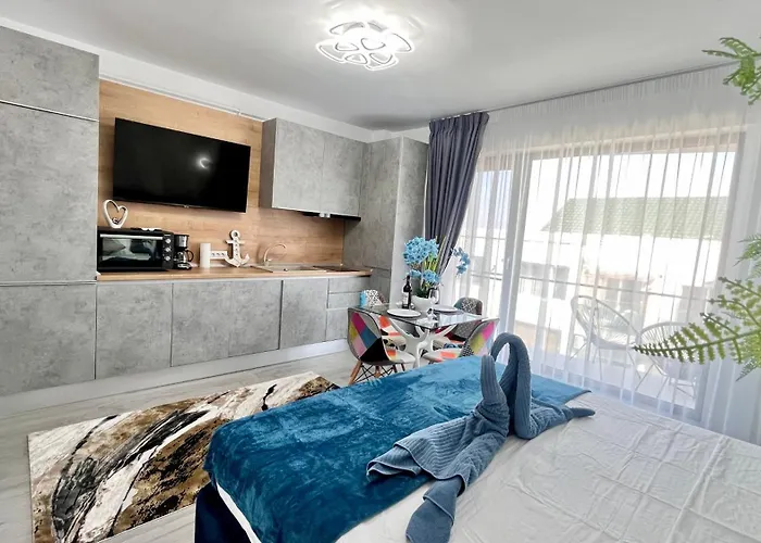 Cosmopolitan - Pe Plaja Cu La Mare & Loc Parcare Gratis 아파트